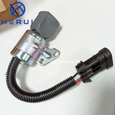 12V Fuel Shutoff Solenoid 7000782 for Excavator 418 E08 E10 E17 E19 E20 Engine