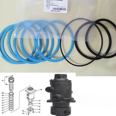 PC200-6 Center Joint Seal Kit for Komatsu Excavator Center Joint Repair Kit  High Quality Oil Seal
