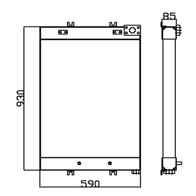 CLG920D CLG922D Oil Cooler 20C0622 for LiuGong Excavator