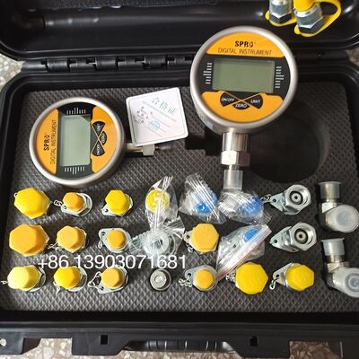 Hydraulic Hammer 0-60 Mpa XZTK-70MD Pressure Test Gauge Diagnostic Tool Adapter Precision Digital Pressure Gauge