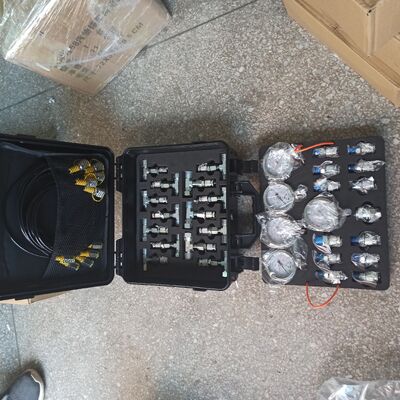 Hydraulic Pressure Gauge Set Diagnostic Test Kits For Excavator Engine Parts