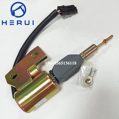 12V Fuel Shutoff Solenoid 3991167 3964627 SA-4941-12 For Hyundai R130 R170 Cummins 4BT