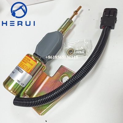 12V Fuel Shutoff Solenoid 3991167 3964627 SA-4941-12 For Hyundai R130 R170 Cummins 4BT