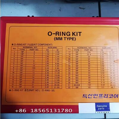 For Doosan Daewoo Excavator O-Ring Kit DX DH Rubber NBR 90 Sealing O-rings Nitrile Washer Rubber O ring Set Assortment Kit